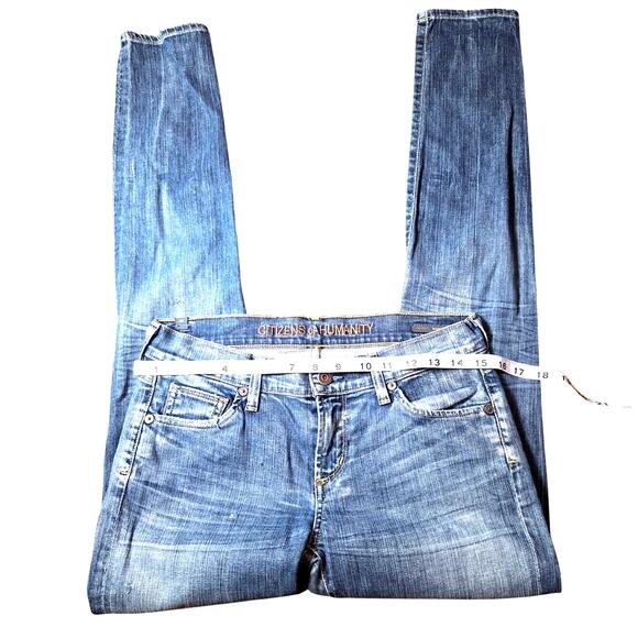 Citizens of Humanity Jeans Women's Avedon Size 28 Distressed Low Rise Skinny Leg - Picture 9 of 15